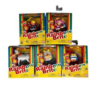 Set Of 5 RAINBOW BRITE 2.5" Mini Figures 40th Anniversary